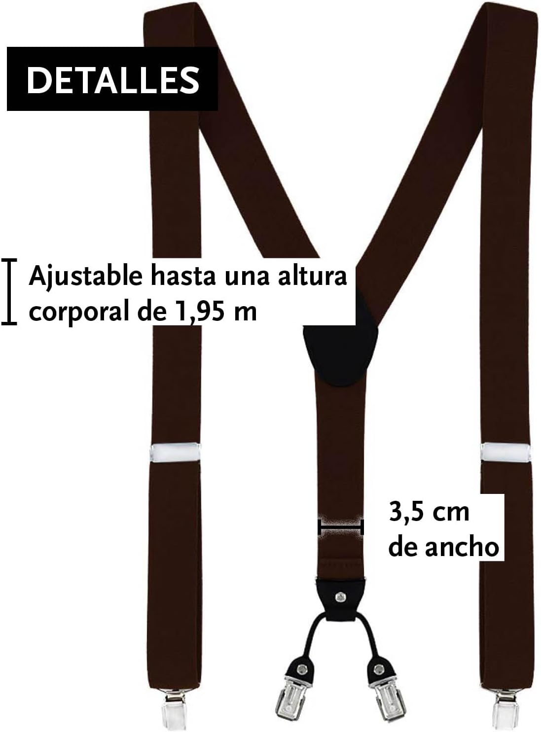 Detalle 2 de DonDon Set tirantes y pajarita para hombre