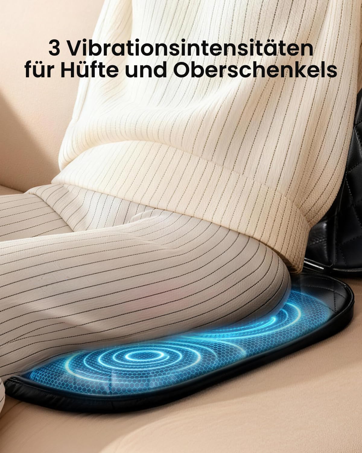 Thumbnail 5 de RENPHO Massagesitzauflage – Shiatsu-Massagegerät für Rücken und Nacken mit 12 Massagerollen, 3 Zonen, Wärme & Vibrationsmassage