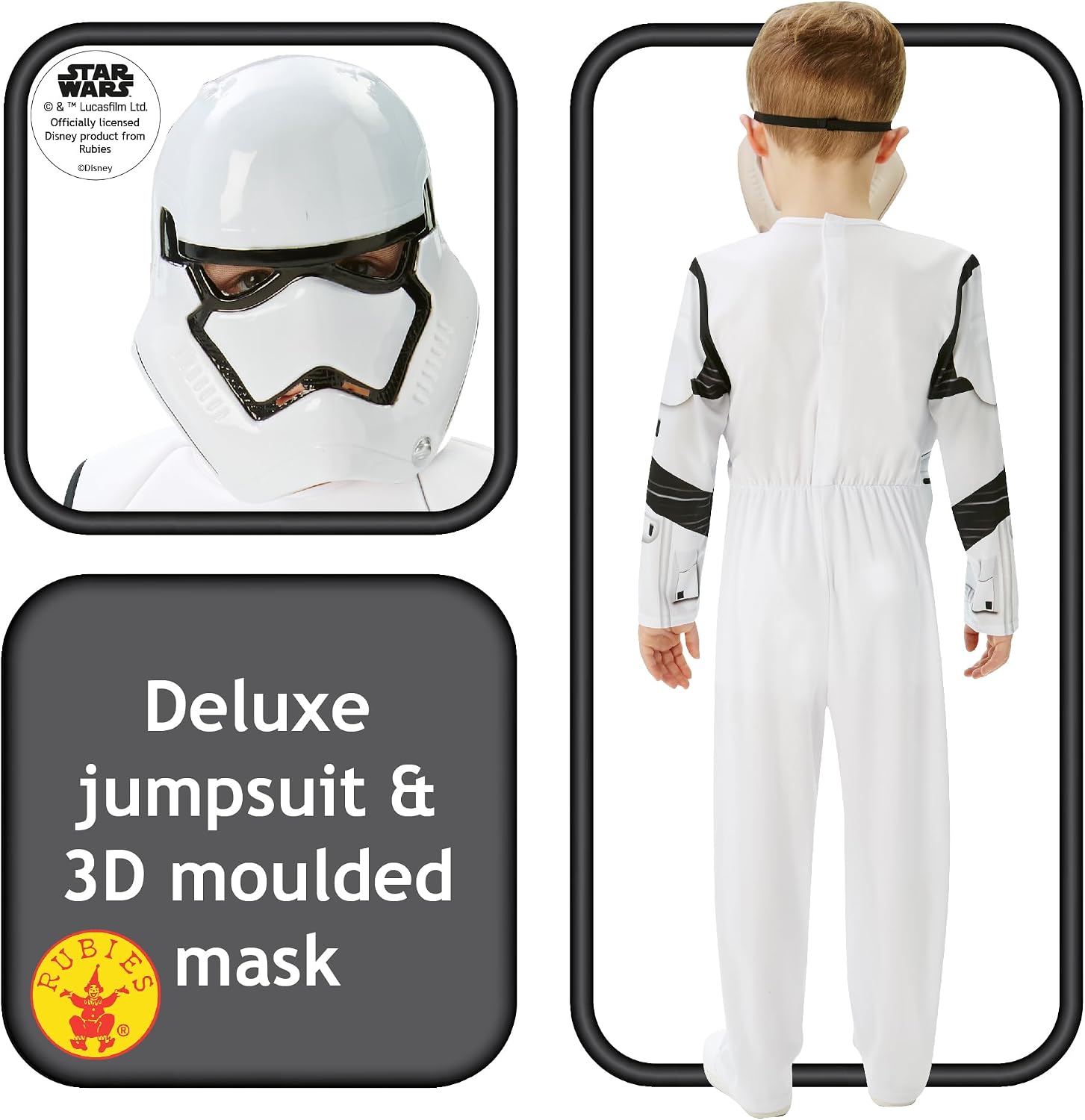 Detalle 2 de Rubie's Stormtrooper Kostüm Deluxe 7 🎭