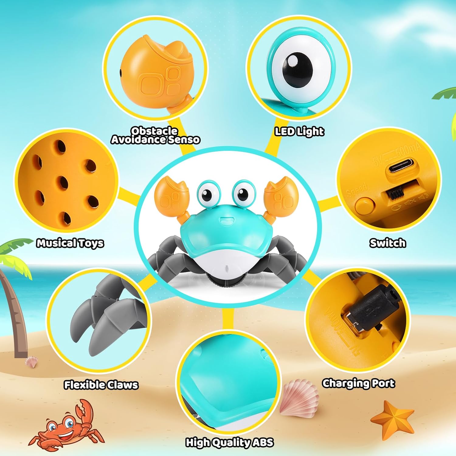 Thumbnail 5 de Veopoko Crawling Crab Toy for Babies