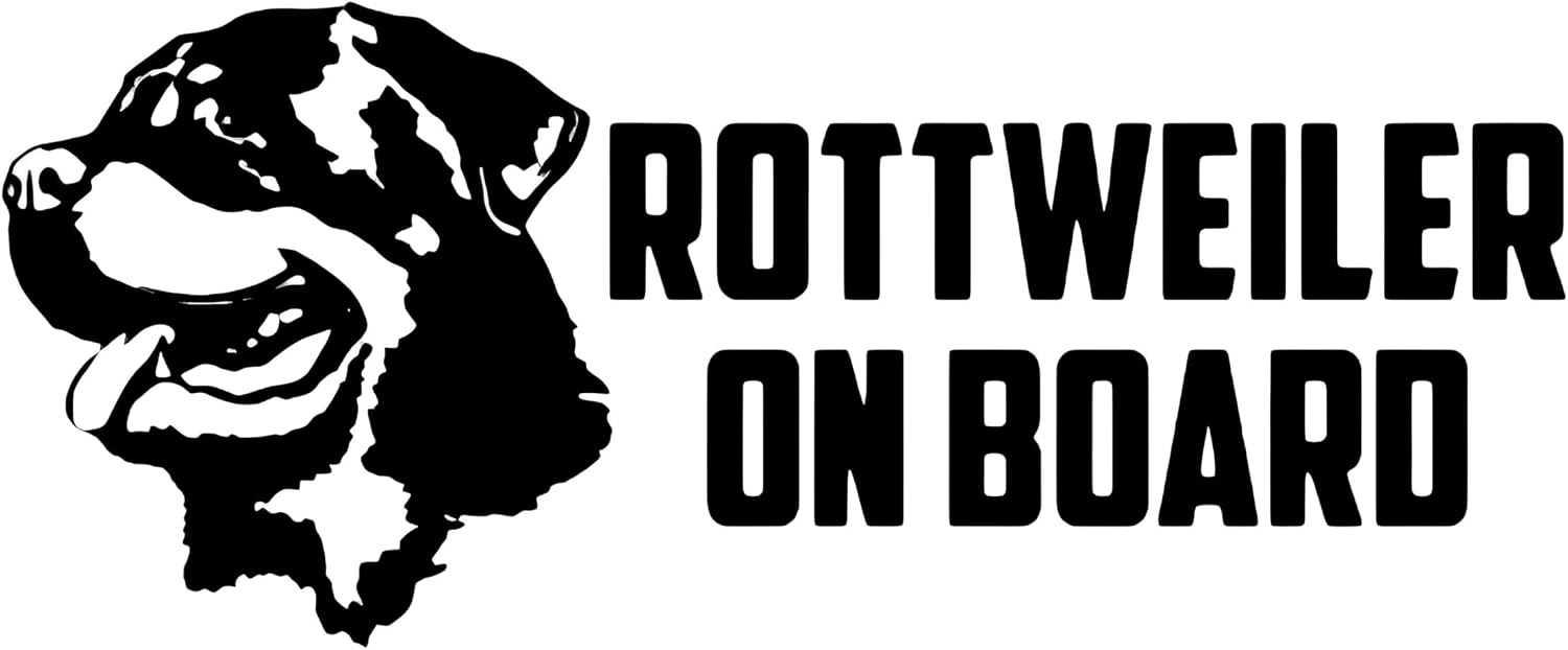 Detalle de Rottweiler On Board Autoaufkleber 25cm Reflektierend