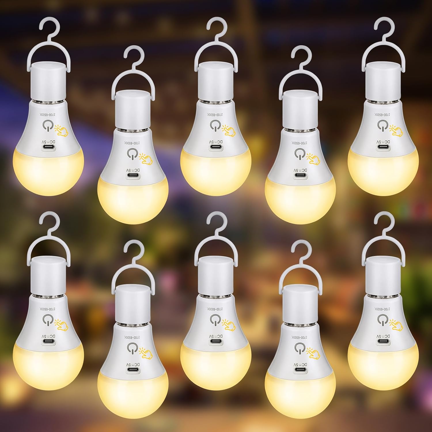 Thumbnail 6 de Kimjo Ampoule E27 Rechargeable avec Télécommande — 7 W, 3 Couleurs (Lot de 2)