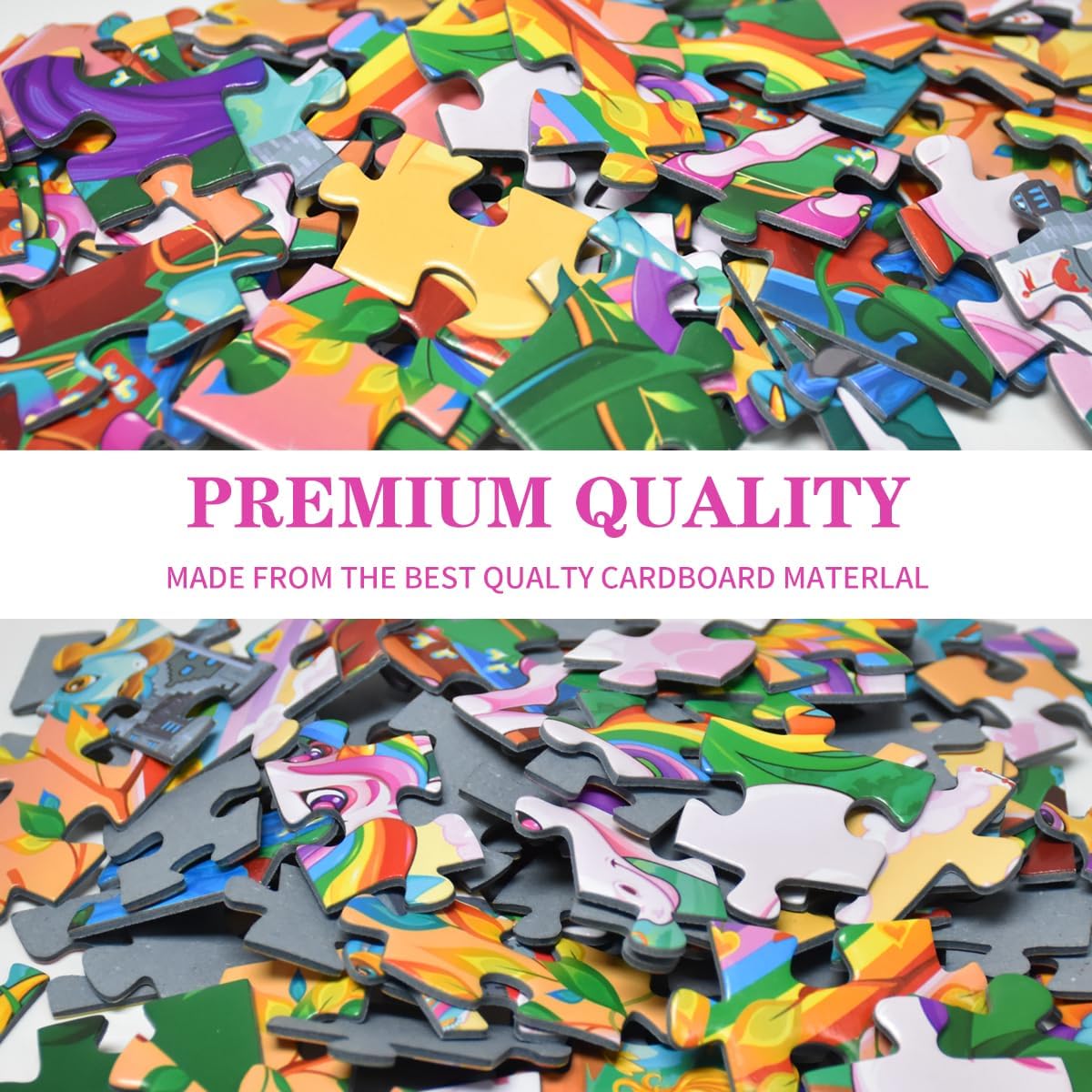 Detalle de Jigsaw Puzzles for Kids: 100 Piece Rainbow and Castle Puzzle for 6-Year-Olds