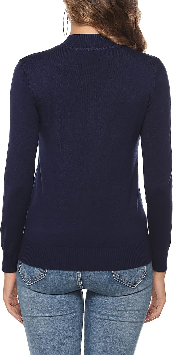 Thumbnail 6 de Aottori Strickjacke Damen Kurz mit Reißverschluss