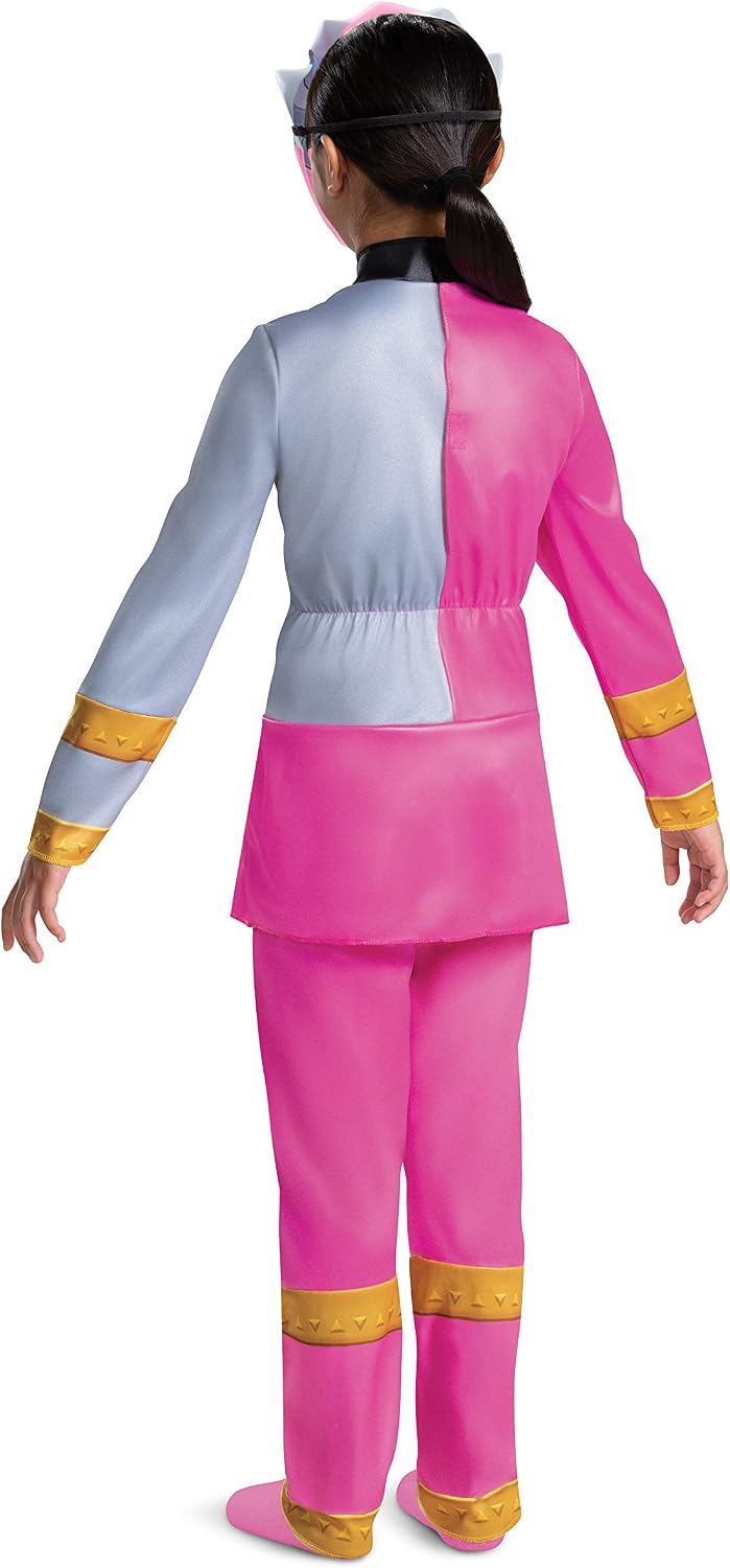 Detalle 2 de Disguise Pink Power Ranger Costume, Size Small (4-6X)
