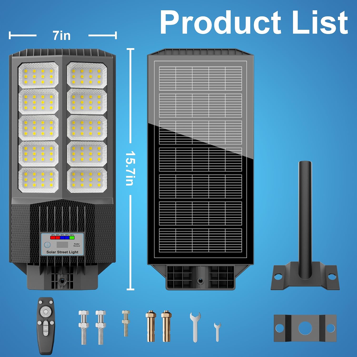 Thumbnail 6 de XCQMHF Solar Street Light, IP68