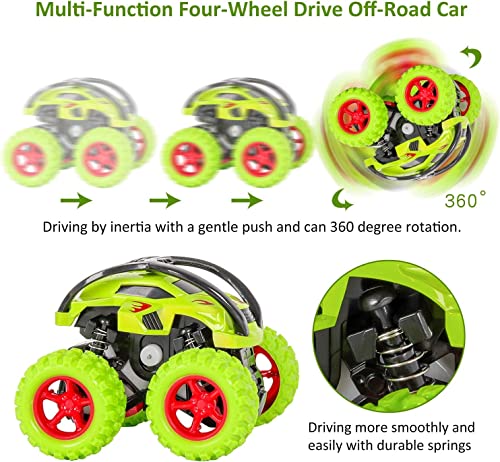 Detalle de m zimoon Monster Truck 4x4 a Traino Inerzia con Salto a 360° – Giocattolo per Bambini 1-8 anni