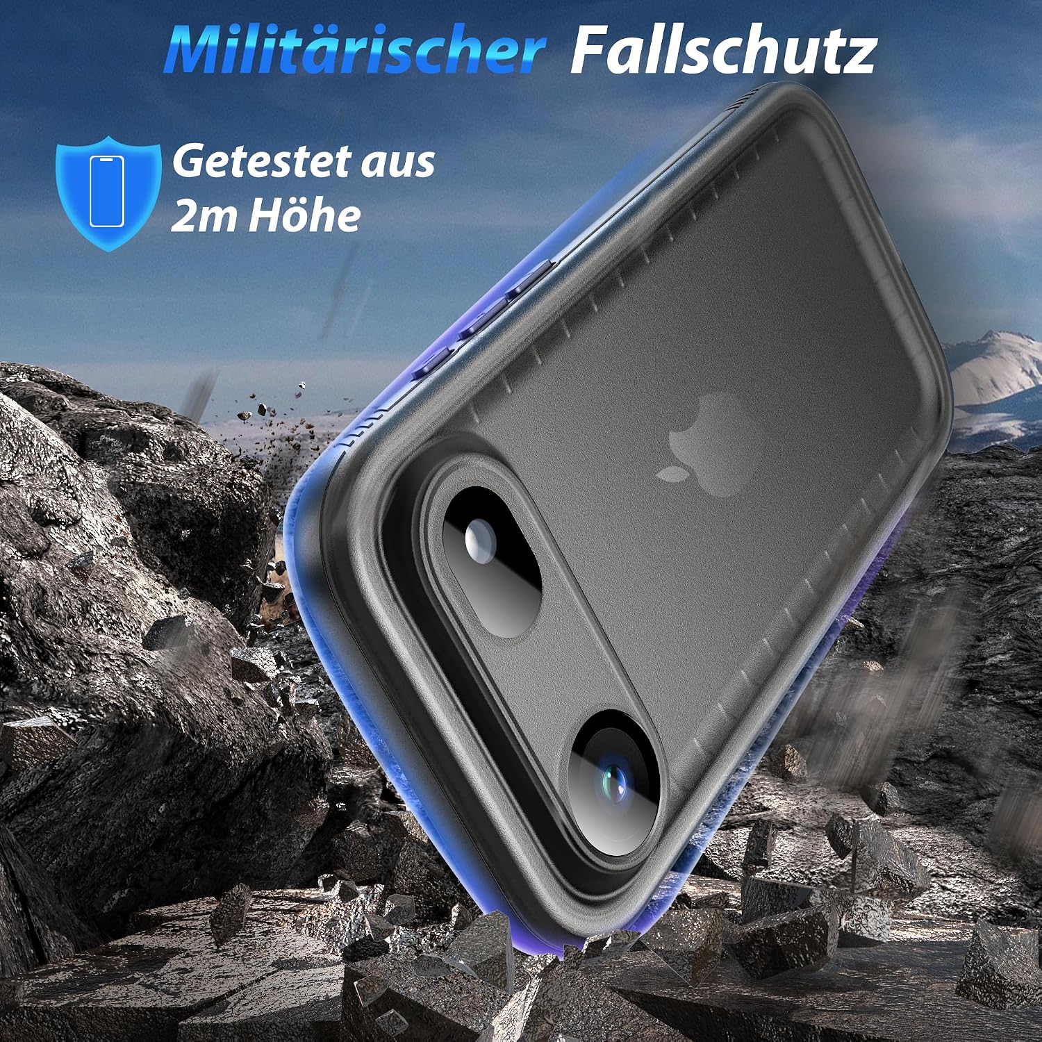 Detalle de SPORTLINK Hülle für iPhone Air 6,5" – 360° Schutz, IP68, MIL-STD-810H, 60 g