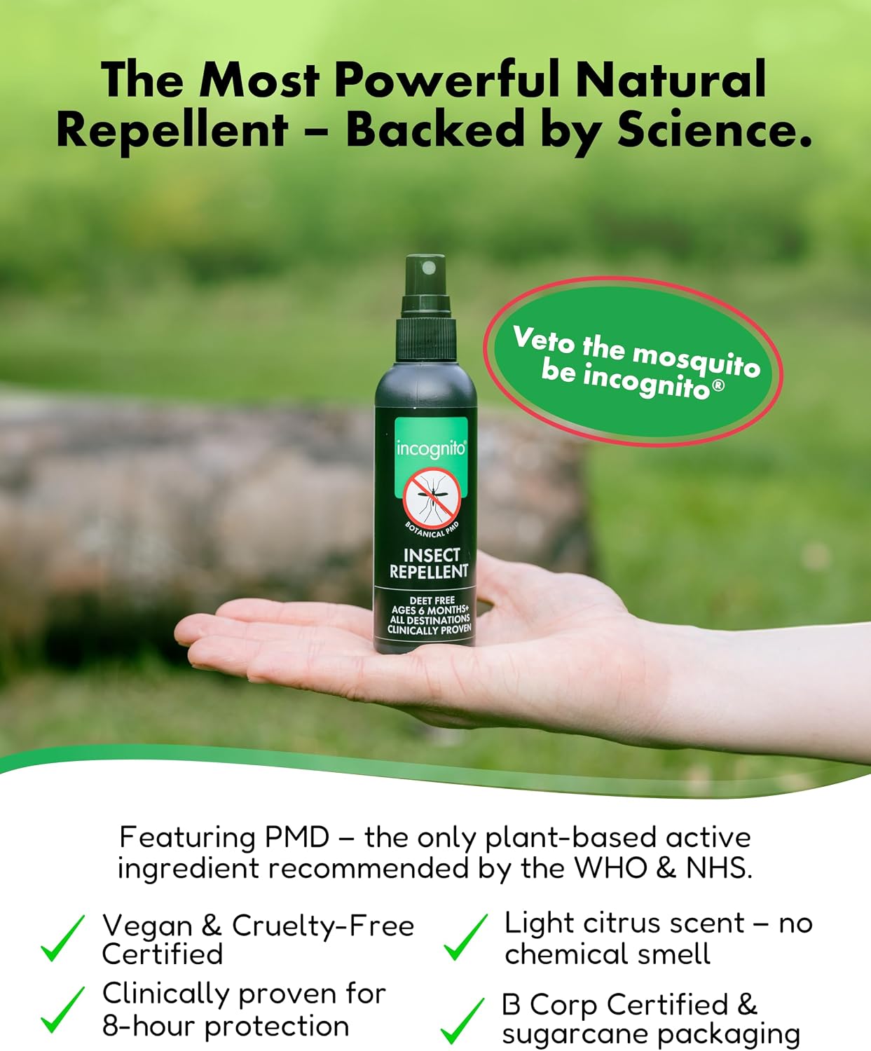 Thumbnail 2 de Incognito Mosquito Repellent Spray Natural DEET Free 100ml