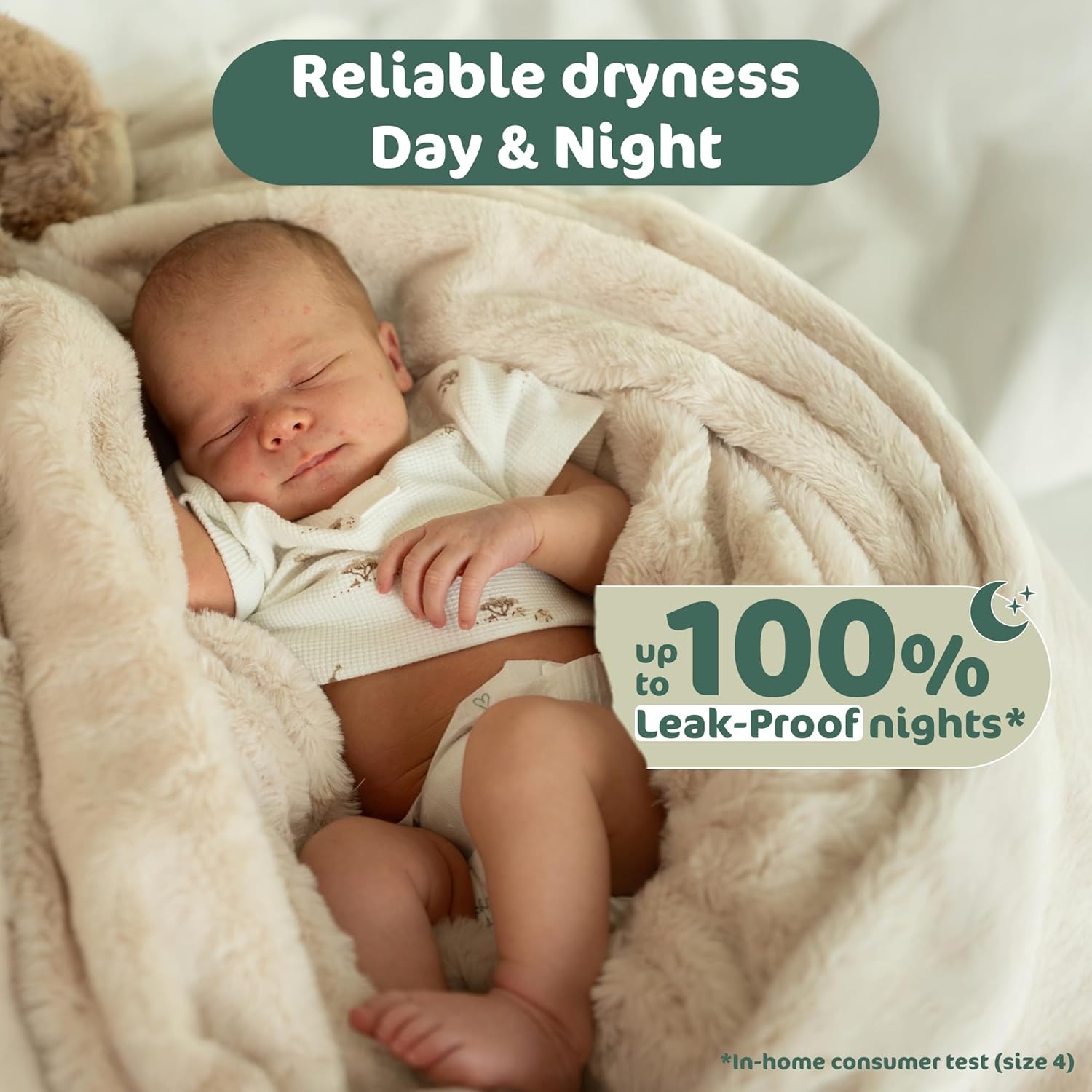 Thumbnail 1 de Naty BioEmbrace Baby Nappies Size 3 (4–9kg) – Skin-Safe, Plant-Based Comfort and Up to 12h Leak Protection