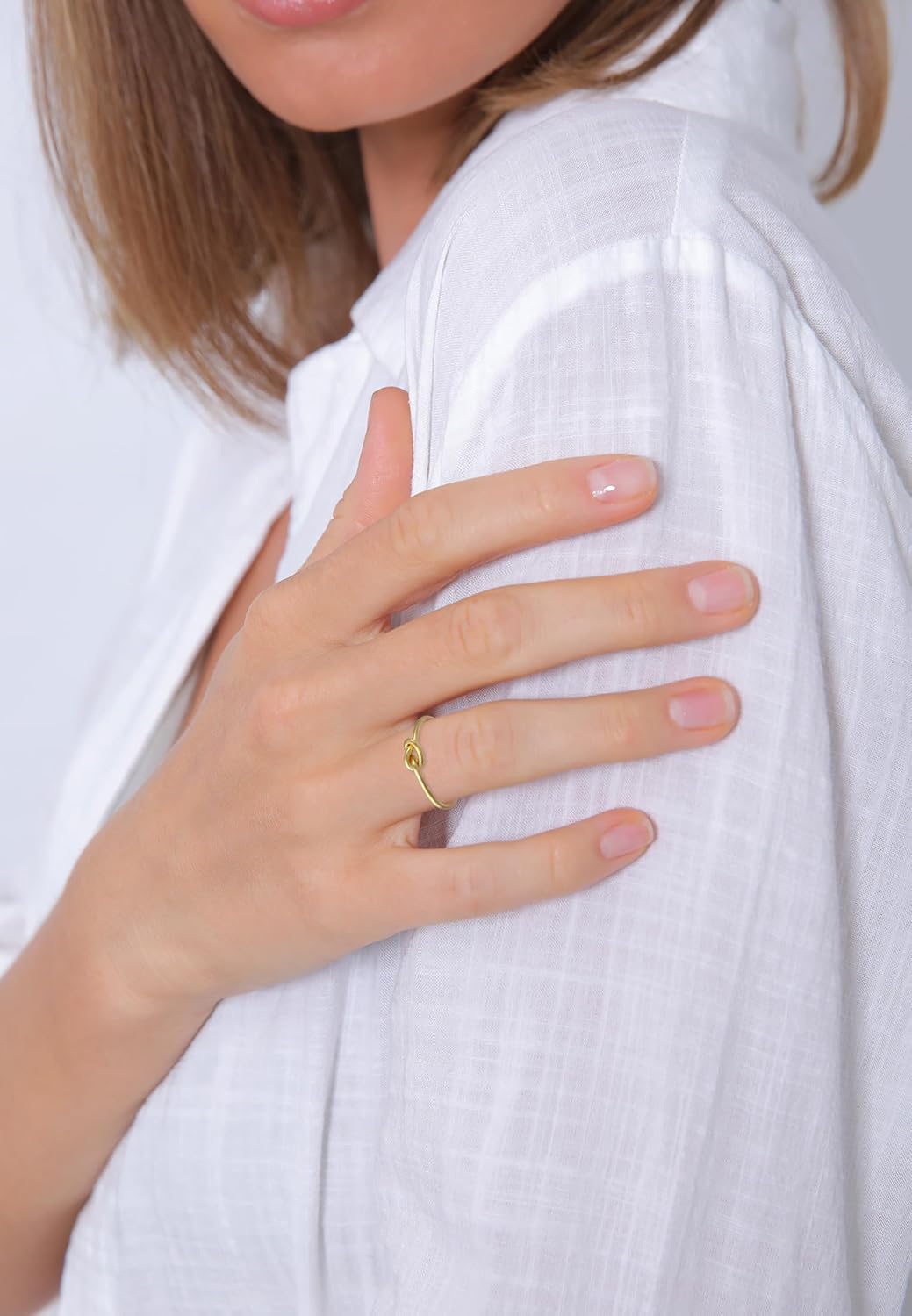 Detalle 2 de Elli Damen-Ring Knotenring 375 đ