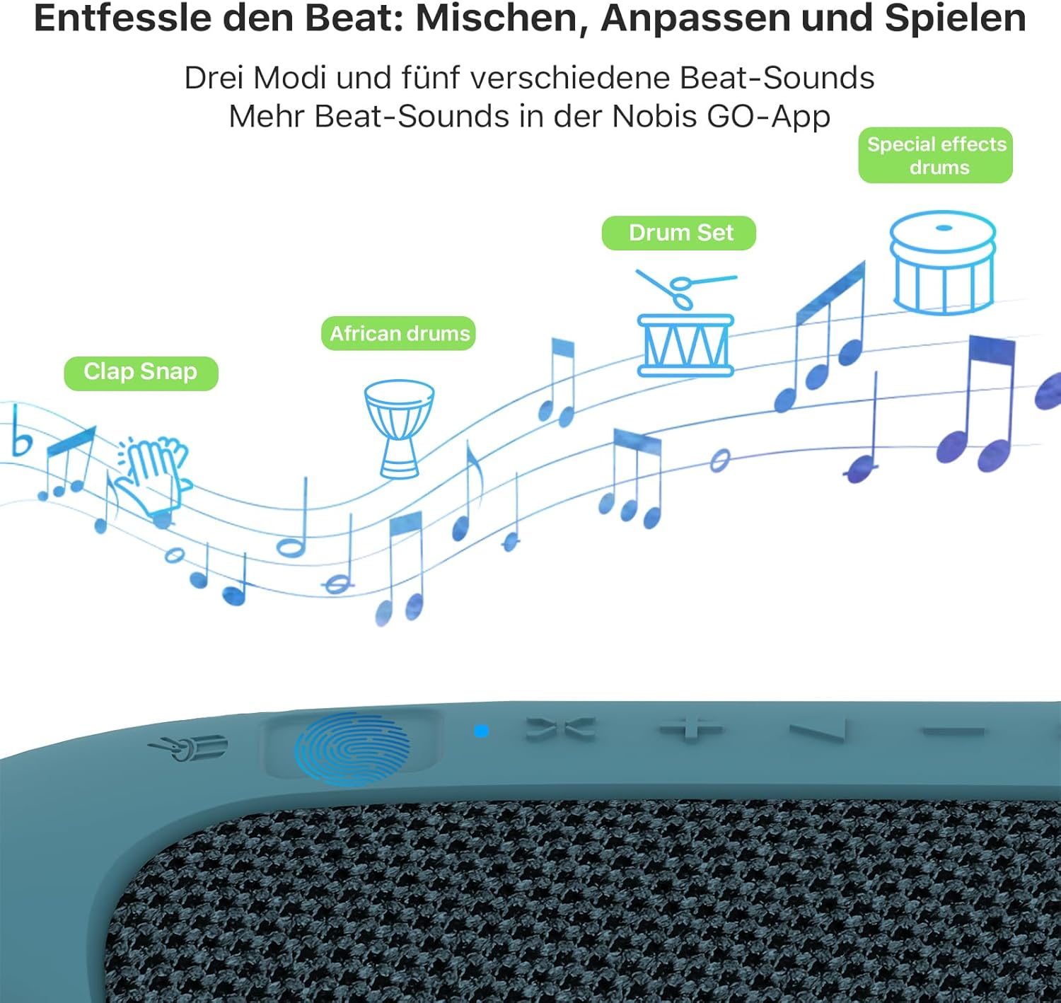 Thumbnail 4 de NOBIS Clip N1 Tragbarer Bluetooth Lautsprecher 24 Stunden