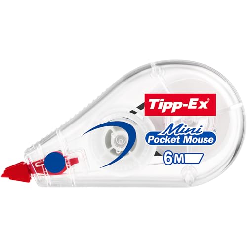 Detalle de Tipp-Ex Mini Pocket Mouse – Cinta Correctora 6 m x 5 mm (Pack 6) en Blanco