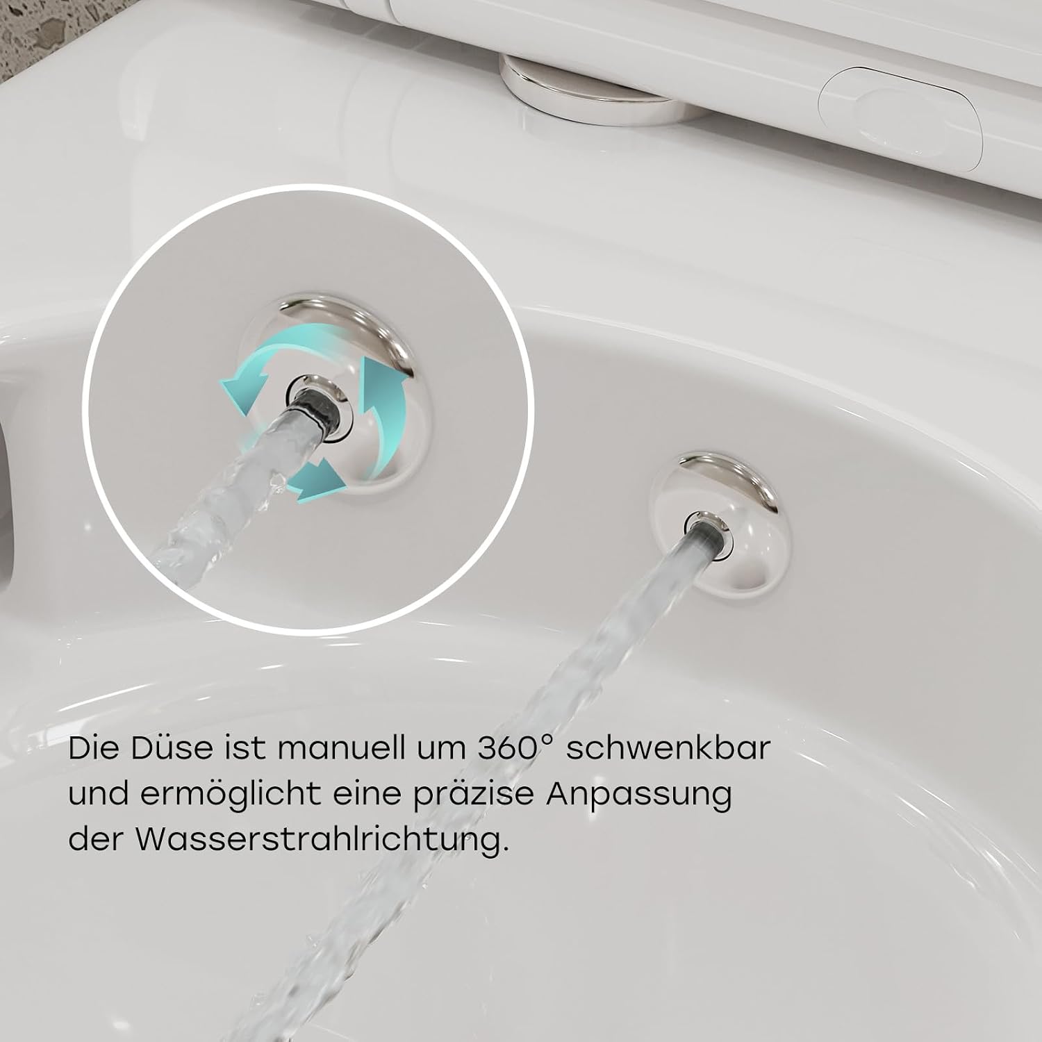 Detalle 2 de HOROW Dusch WC 49×36×36cm 🚽