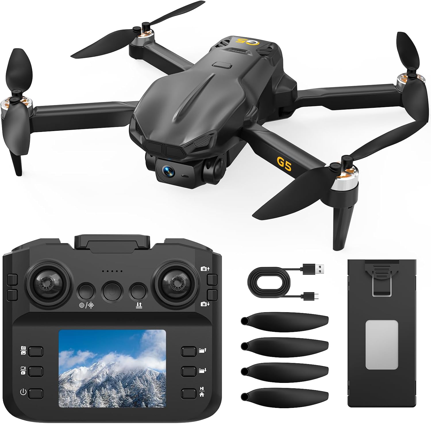 Detalle de seektoysrc G5-US-B Foldable Drone with 1080p Camera and 2.8-Inch Screen