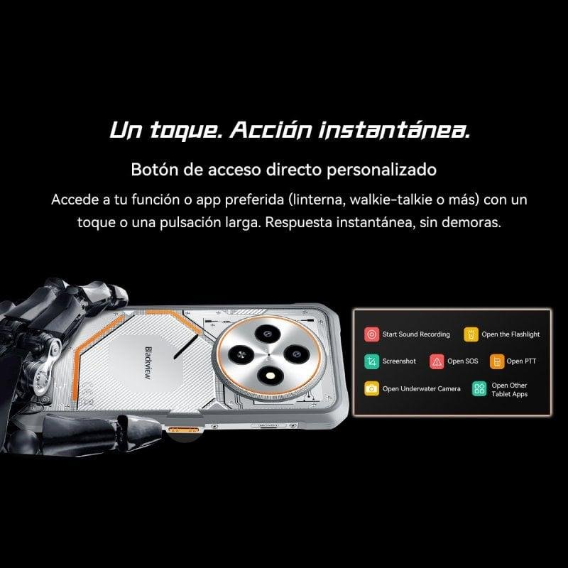 Detalle de Blackview Fort 2 4G 8GB/256GB: resistencia, autonomía y conectividad para profesionales en movilidad