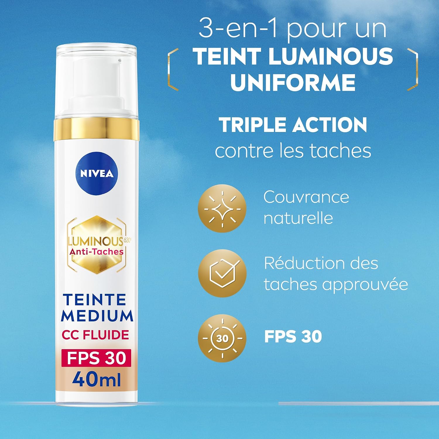 Detalle 2 de NIVEA Luminous 630 CC Fluide 40 ml