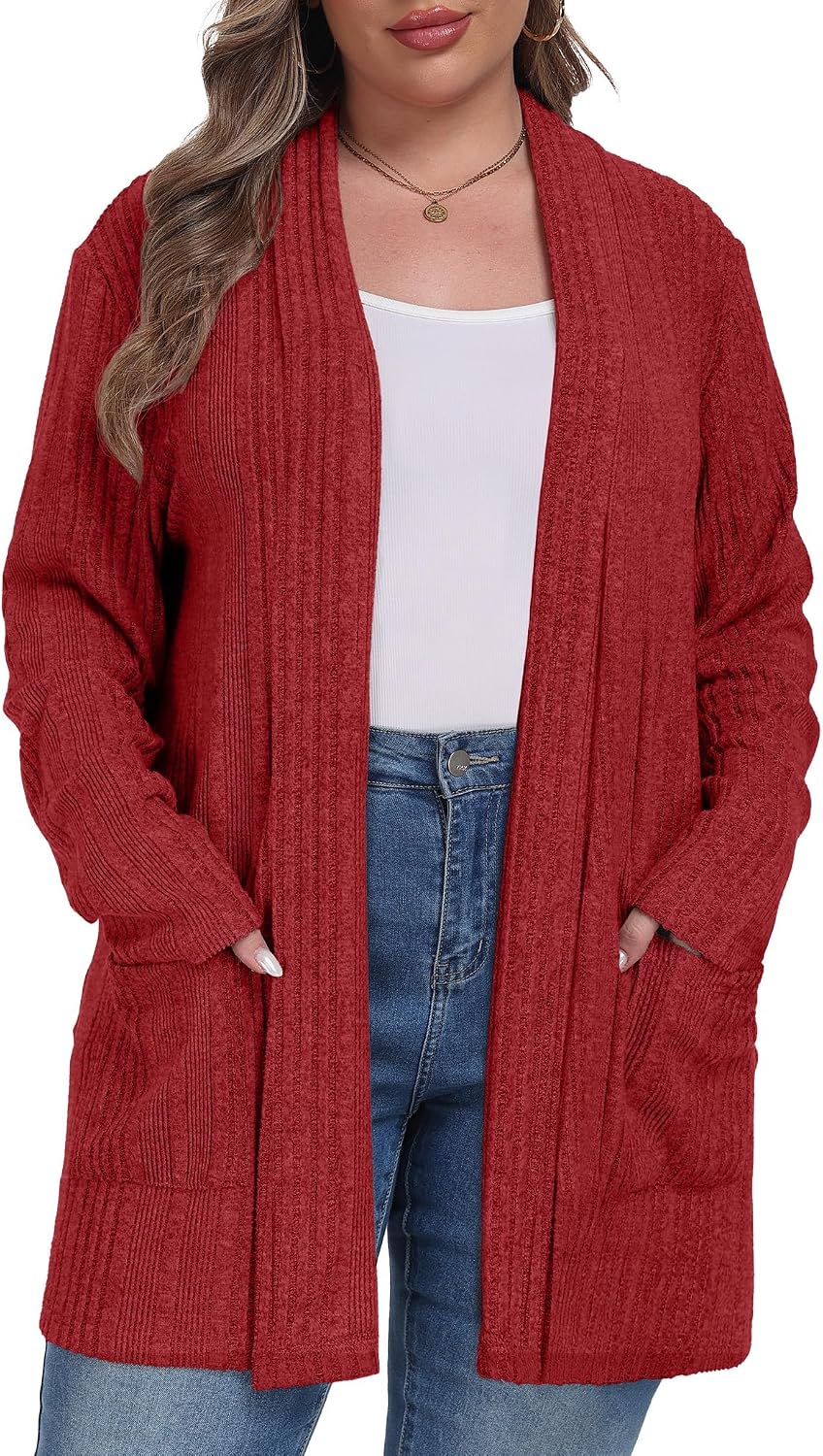 Thumbnail 6 de OLRIK Plus Size Cardigan with Pockets