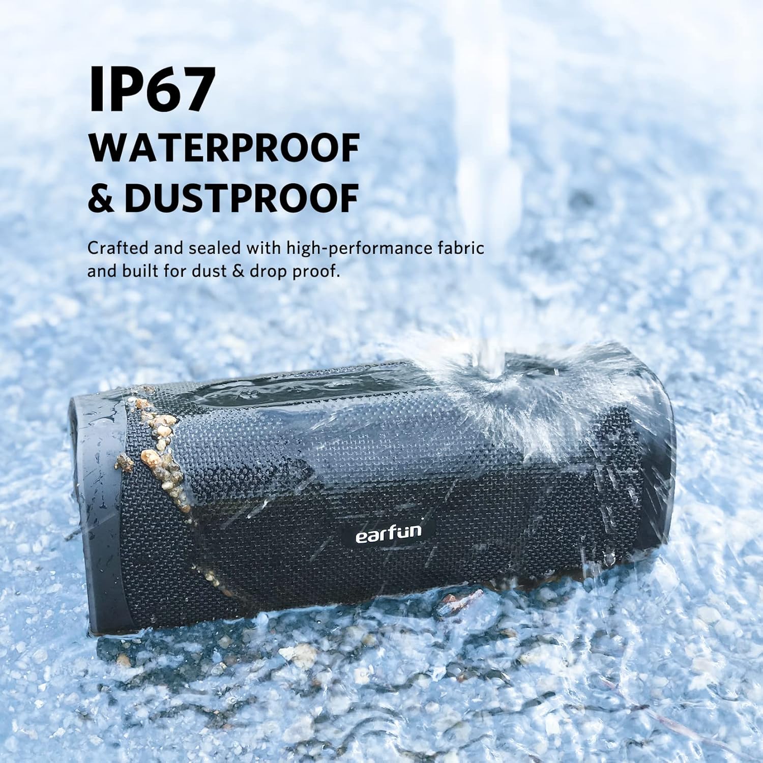 Detalle de EarFun UBOOM L: 28W Portable Speaker with IP67, Dual Pairing & Low Latency