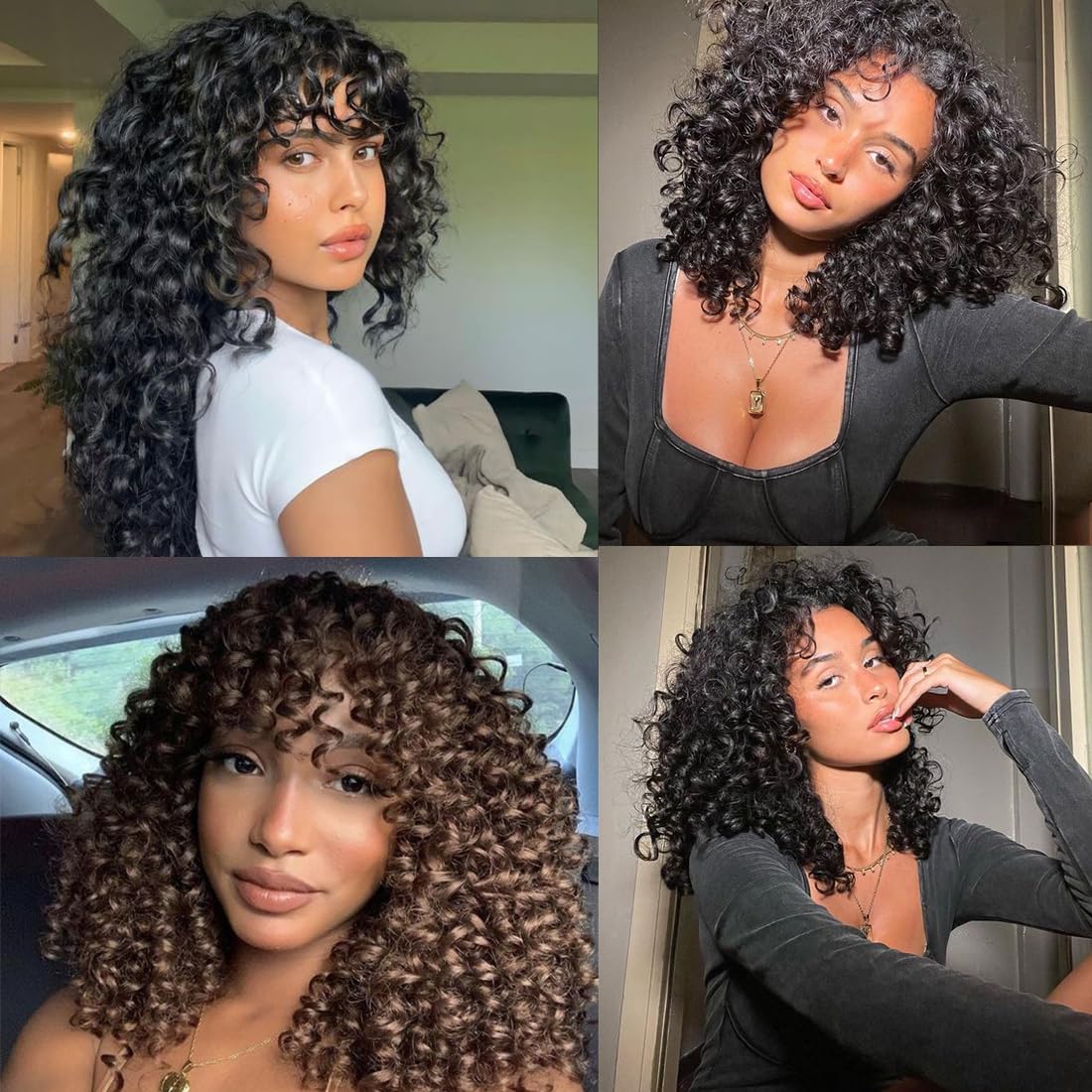 Detalle 2 de Pre Looped Gogo Curl Crochet Hair 12 Inch, 8 Packs – Pre Twisted Short Curly Crochet Hair for Black Women, Ocean Wave Water Wave Deep Braiding (12 inch 1B)