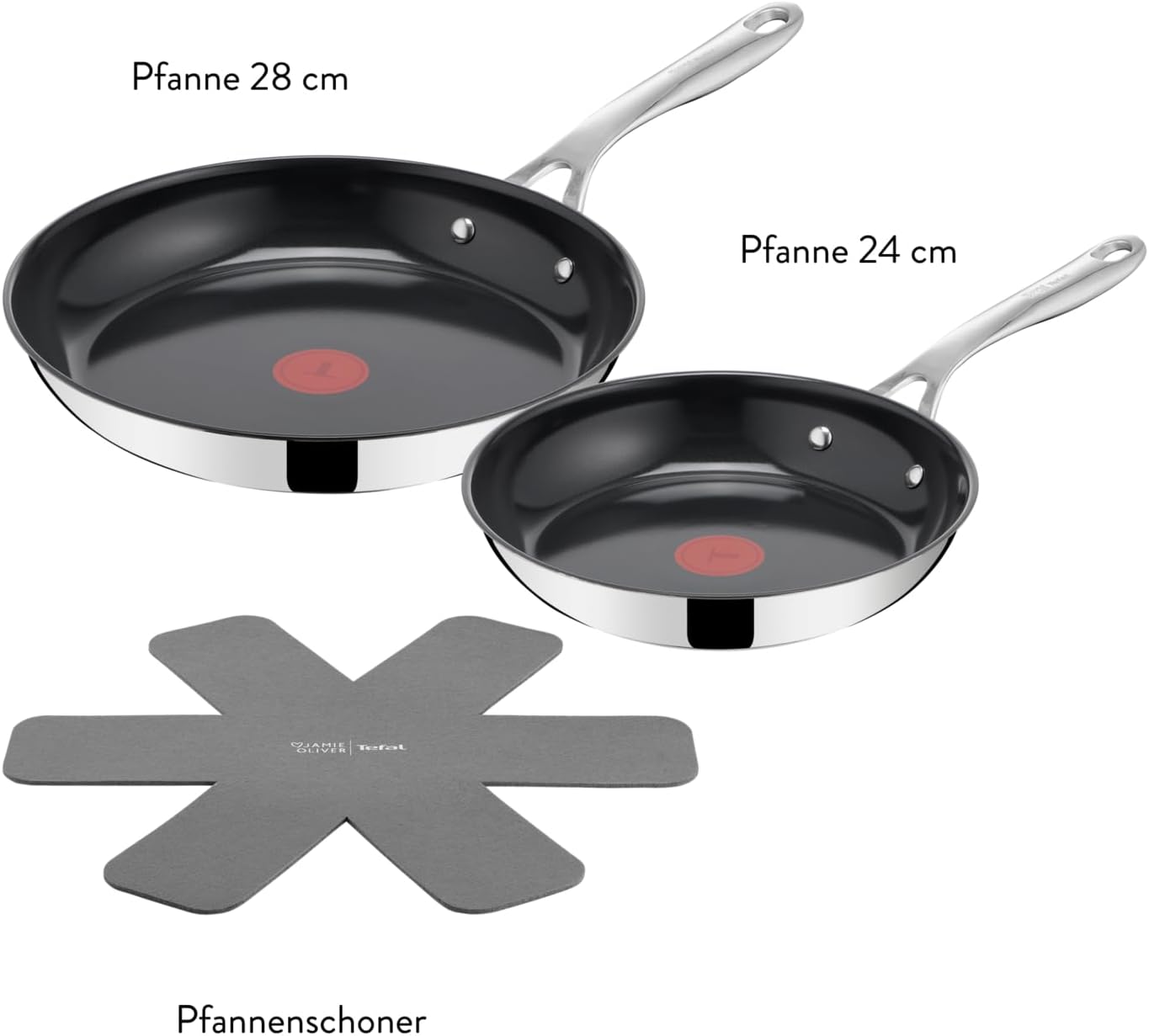 Thumbnail 6 de Jamie Oliver TEFAL Direct Cook Bratpfannen-Set 24/28 cm