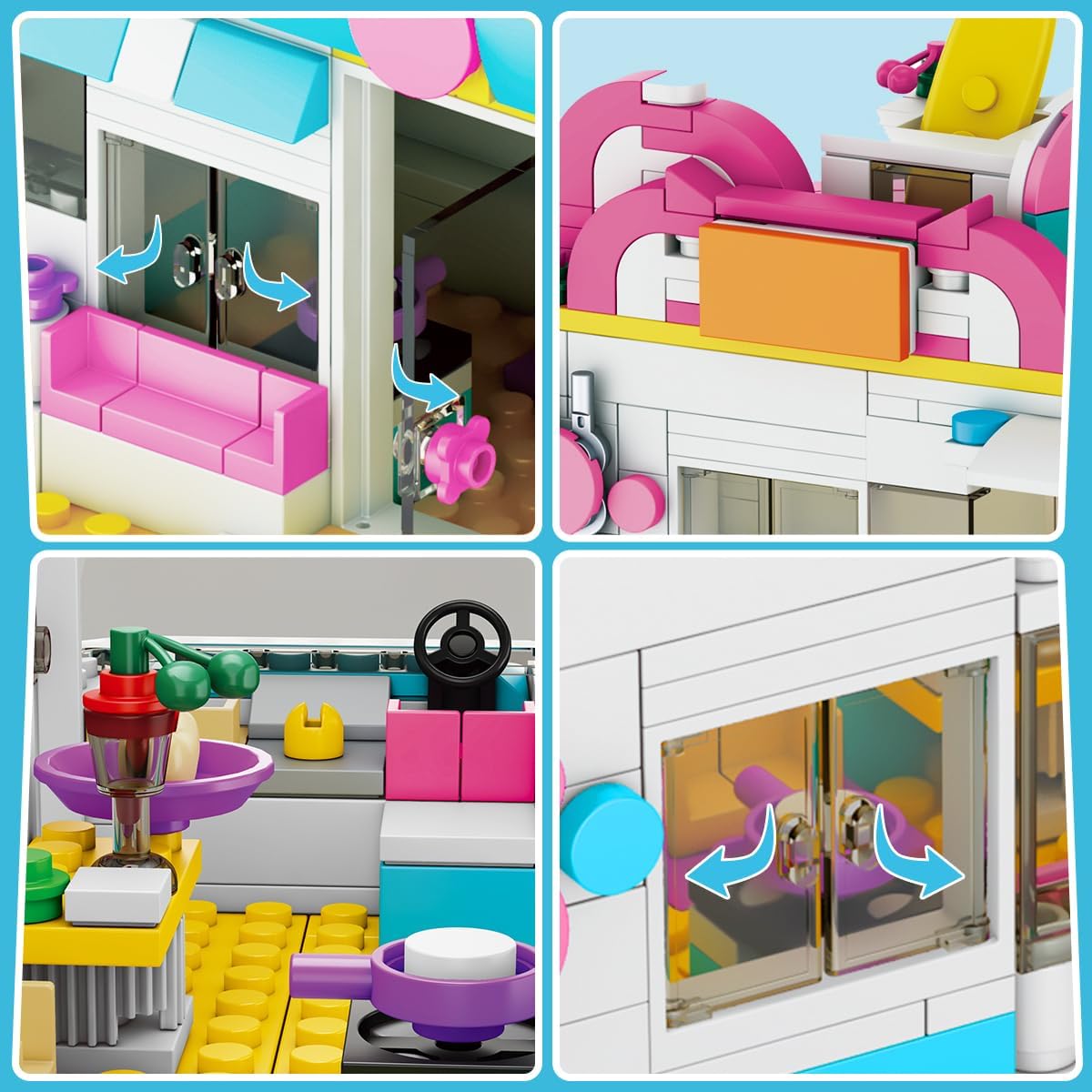 Thumbnail 5 de CUBIMANA 3-in-1 Wohnmobil Bausteine 494 Teile đ§©