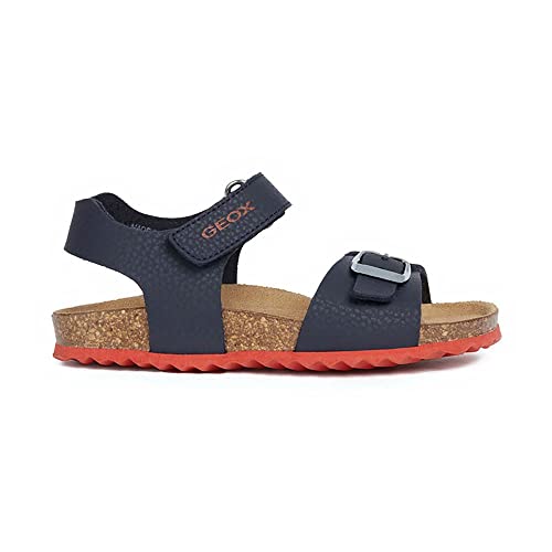 Detalle de Geox Garçon J Ghita Boy B Sandales - Navy/Red (33 EU)