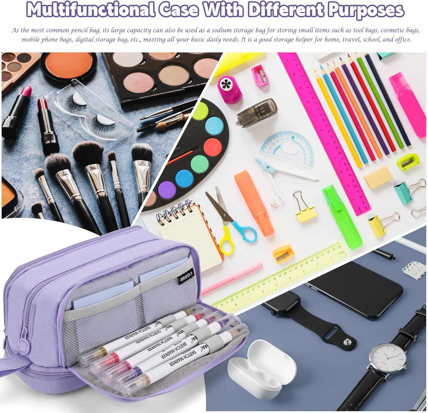 Thumbnail 5 de Howala Pencil Case Large Capacity 65 pens