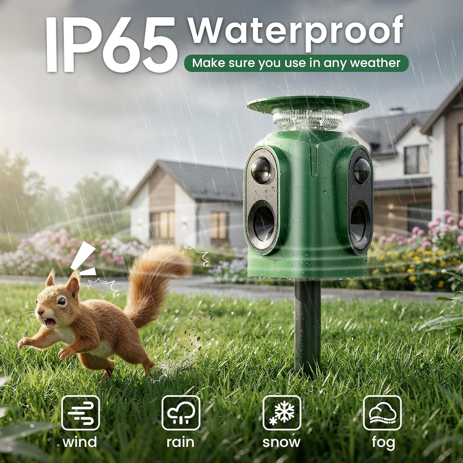 Detalle de Ultrasonic Animal Repellent, 2-Pack