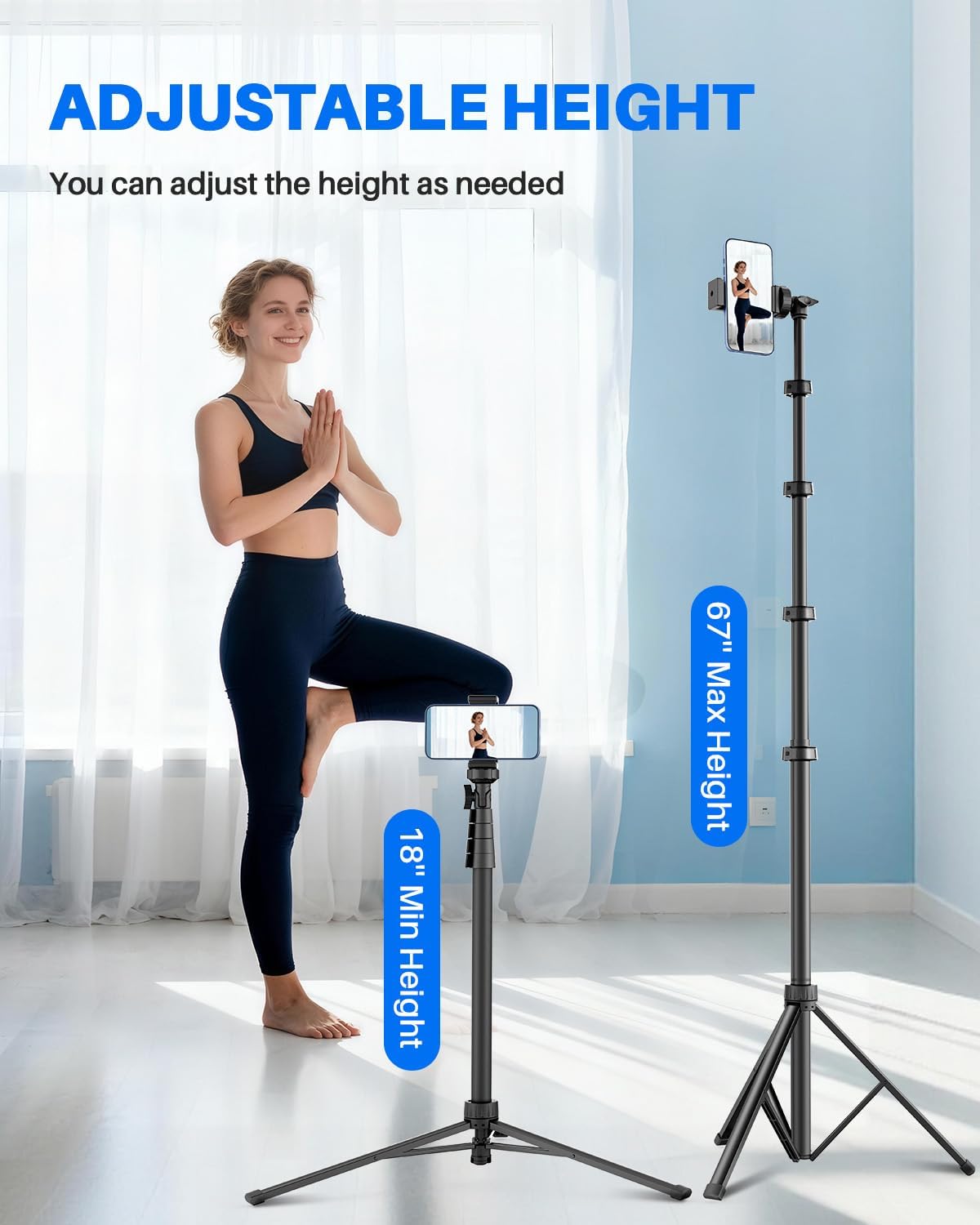 Thumbnail 1 de MIIASI 67 Inch Phone Tripod