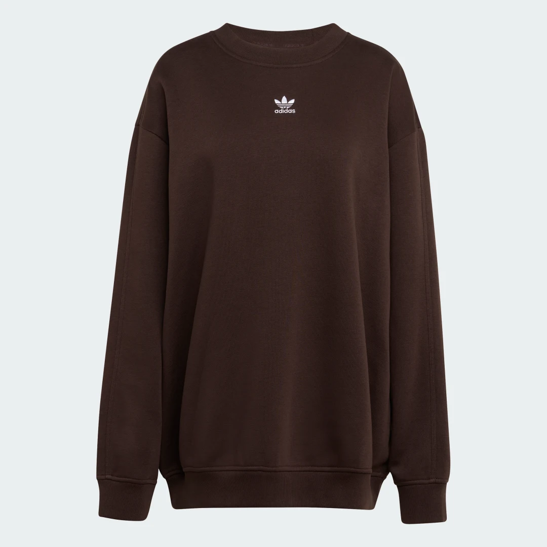 Thumbnail 3 de Sudadera larga holgada de felpa y cuello redondo Essentials de Adidas
