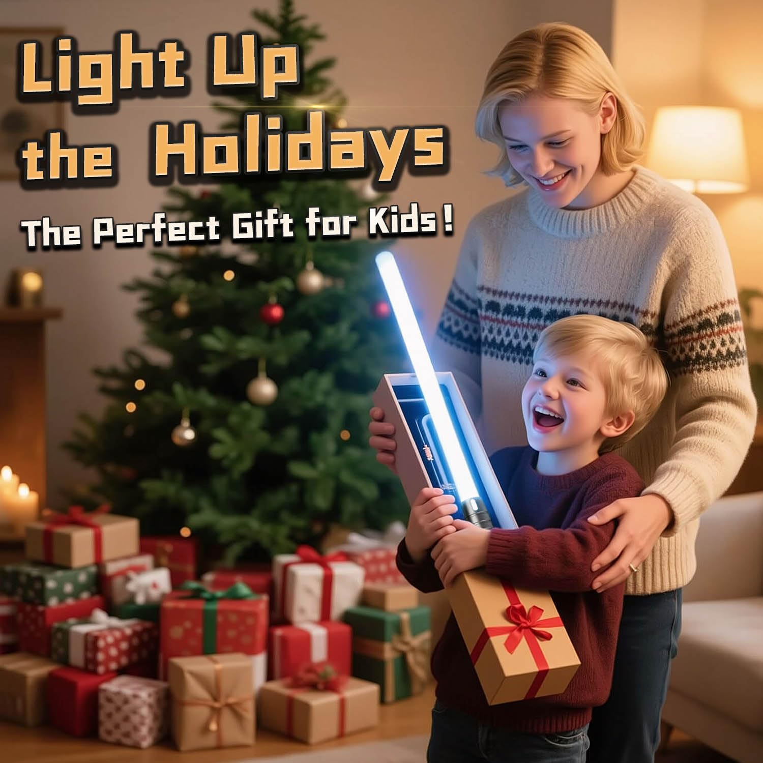 Thumbnail 6 de MOZC Laserschwert Kinder: 2-in-1 Lichtschwert mit 15 Farben, USB-C Aufladung & 4 Modi