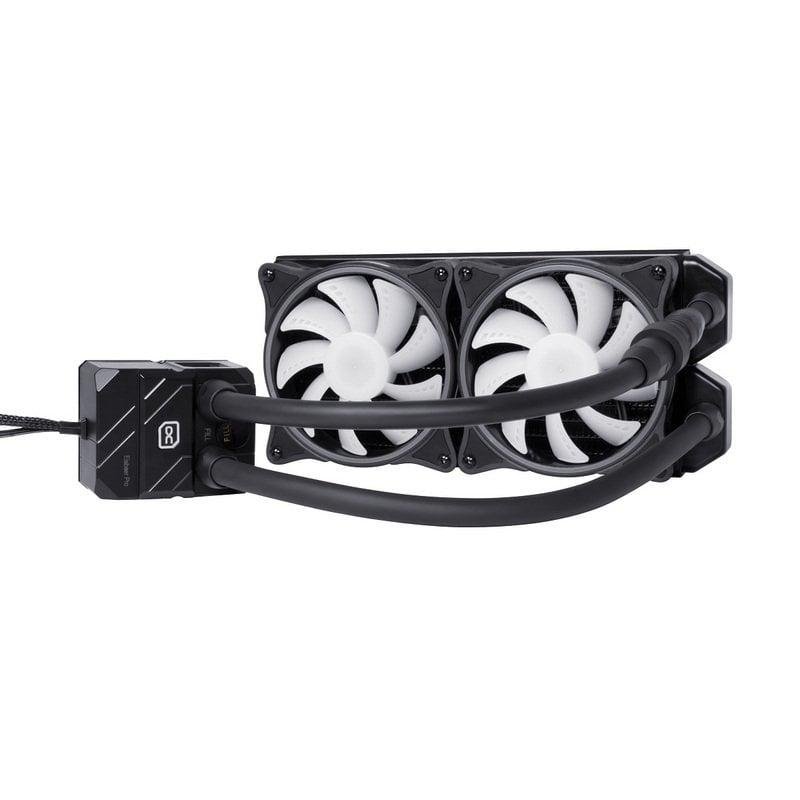Detalle de Alphacool Eisbaer Pro Aurora 240 ARGB: kit de refrigeración líquida de 240 mm