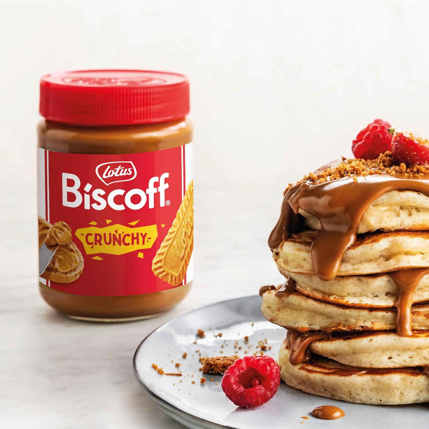 Thumbnail 4 de Lotus Biscoff Crema Spalmabile Croccante 380 g – Biscotto Caramellato, Vegana e senza Noci