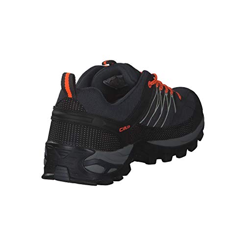 Detalle 2 de CMP Rigel Low Trekking Shoes Wp – Scarpe da trekking Uomo Antracite-Flash Orange, 40 EU