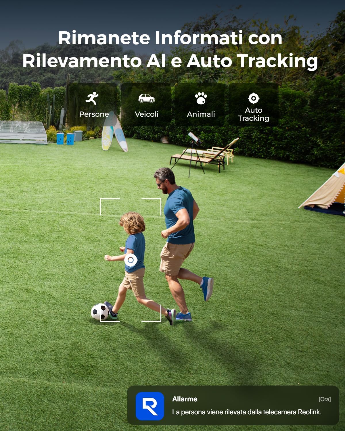 Detalle de Reolink RLC-823S1W: Telecamera Wi-Fi Esterno 4K 8MP con Zoom Ottico 5X e Tracciamento