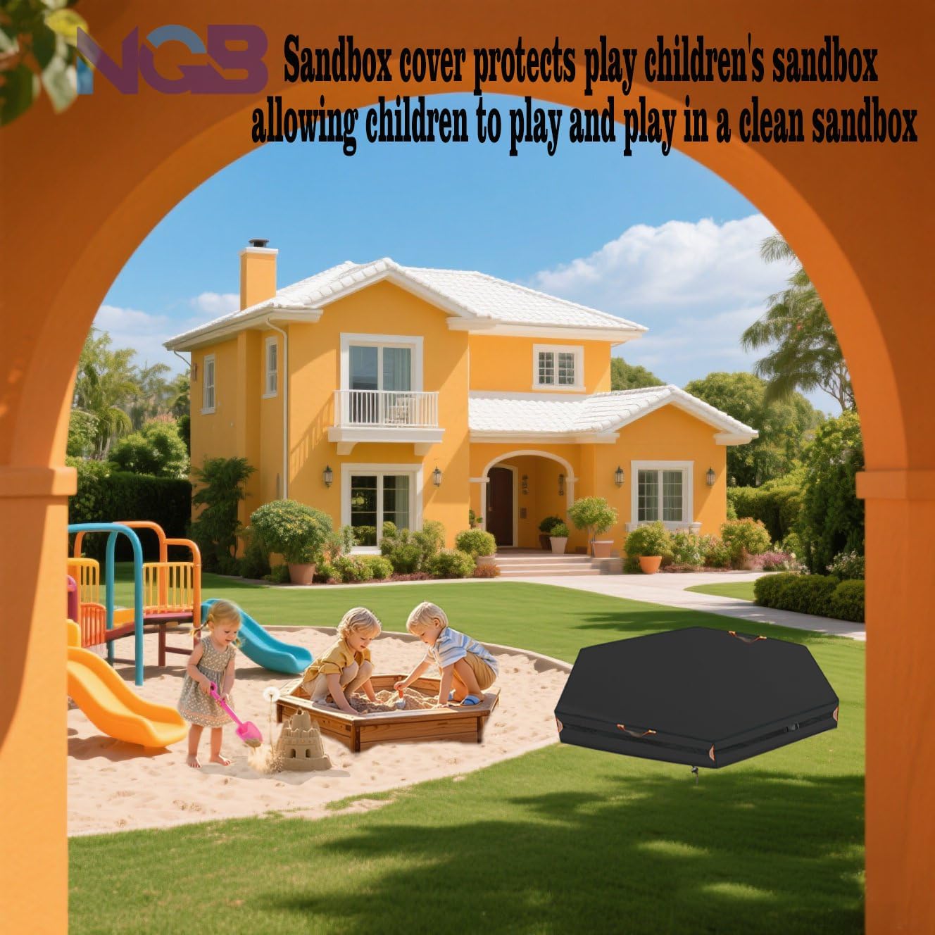 Detalle 1 de Hexagonal Sandbox Cover, 600D Oxford Fabric