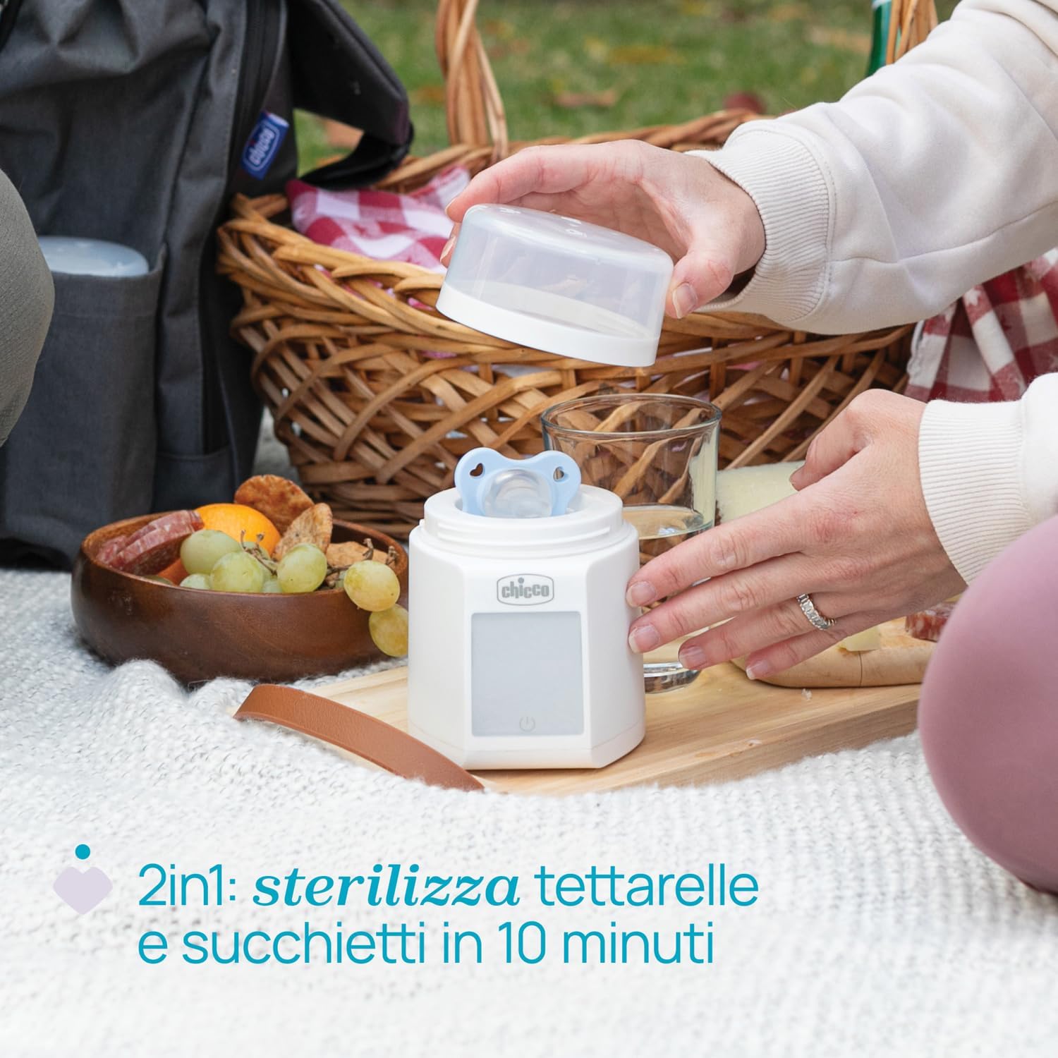 Thumbnail 3 de Chicco Scaldabiberon Portatile Multifunzione con Sterilizzatore: riscalda, sterilizza e viaggia leggero