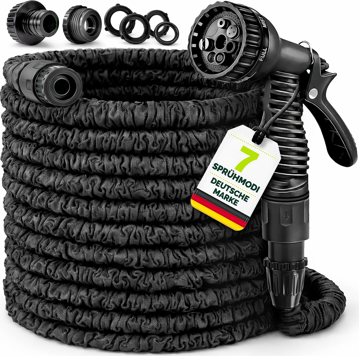 Thumbnail 6 de TRESKO® flexiSchlauch – Flexibler Gartenschlauch (22,5 m) mit dehnbarem Latex-Innenmaterial