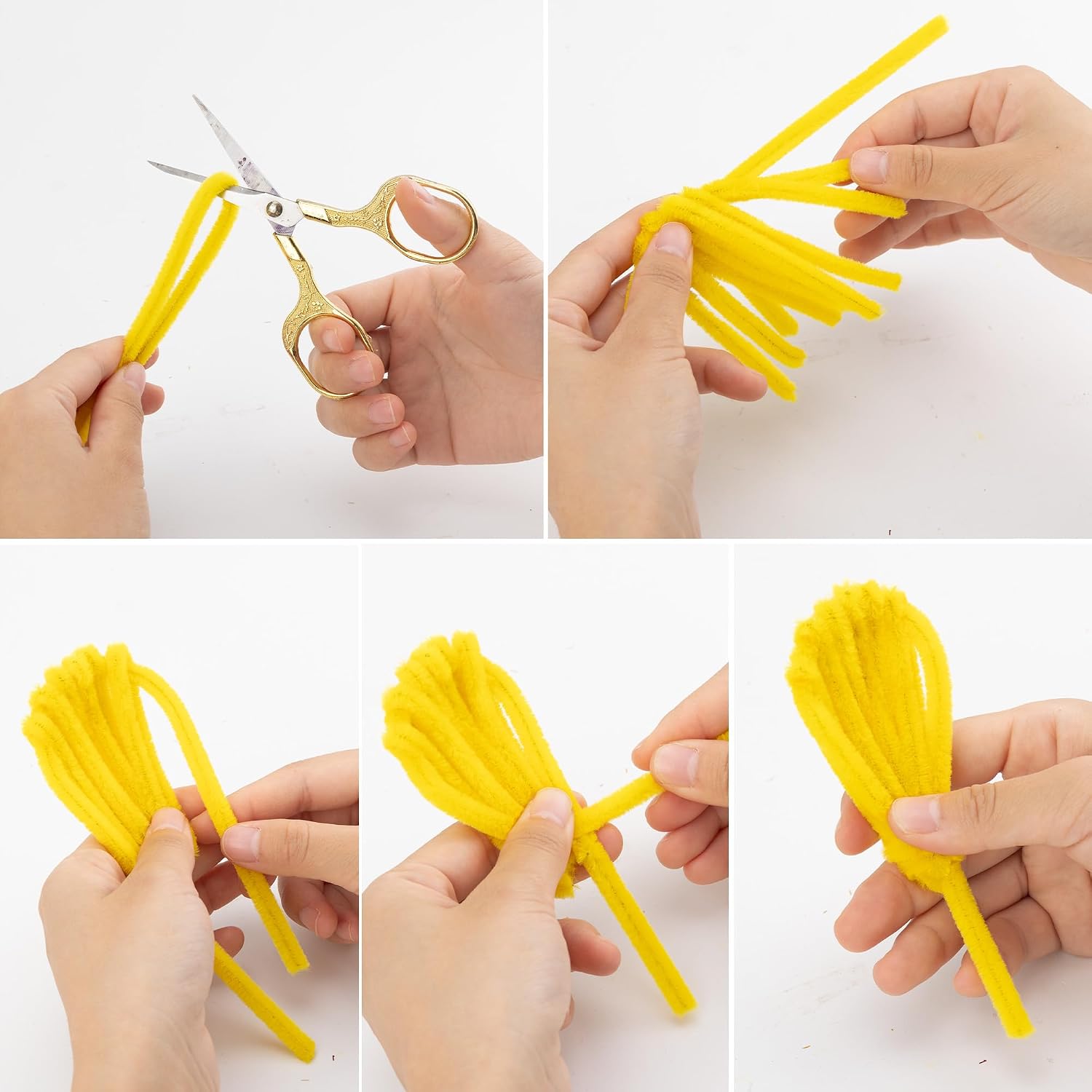 Thumbnail 4 de Caydo Glitter Green Pipe Cleaners, 200 Pieces
