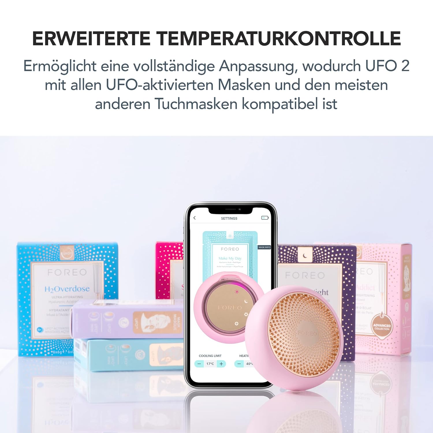 Thumbnail 2 de Foreo Ufo 2 LED-Gesichtsmaske mit Wärme, Kühlung und Gesichtsmassage