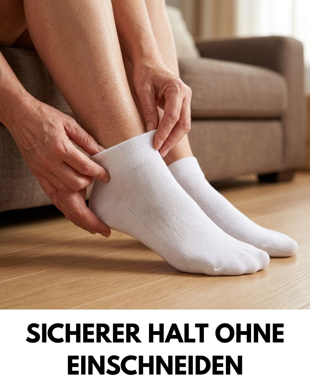 Detalle de sockenkauf24 10 Paar Diabetiker Sneaker Socken ohne Gummibund & ohne Naht