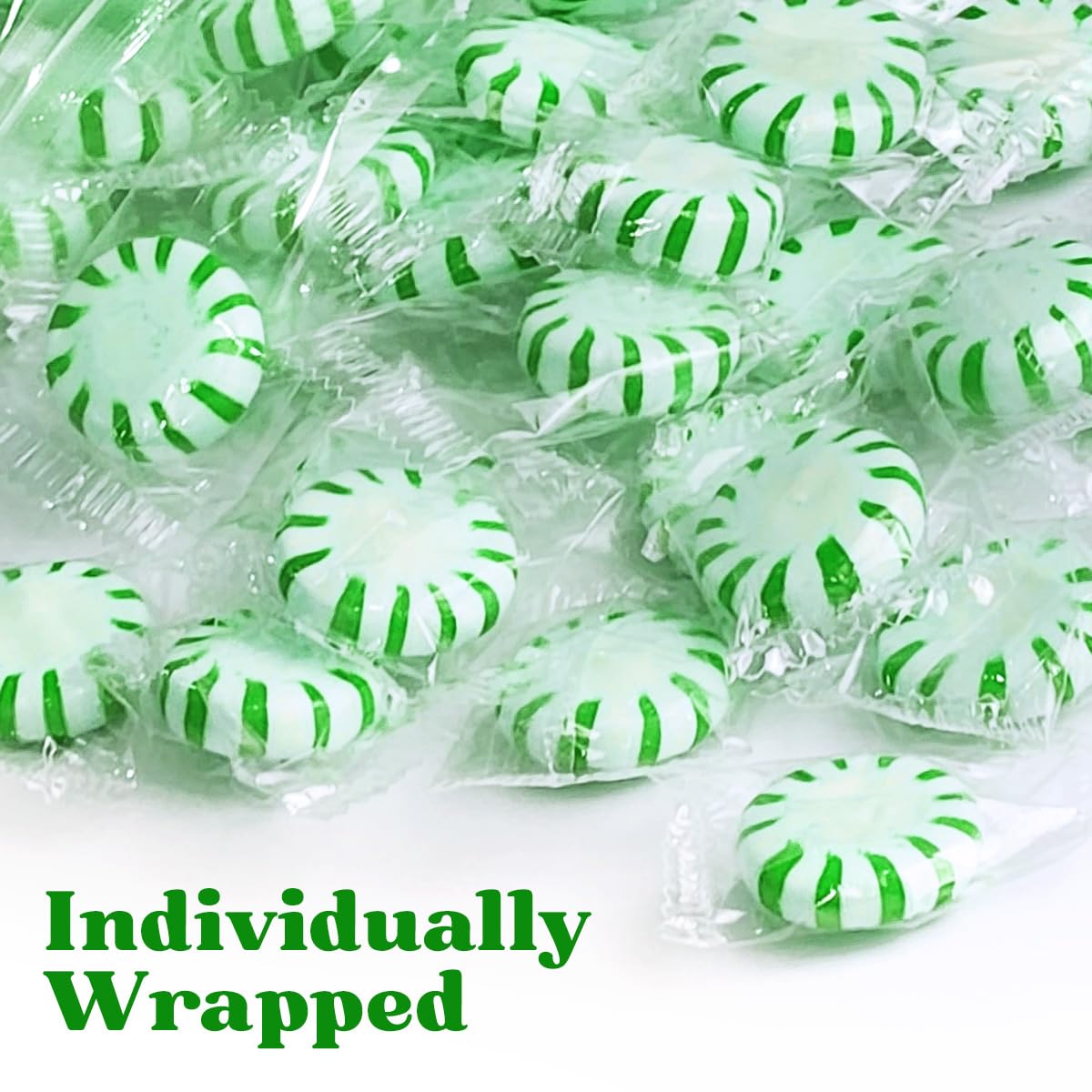 Detalle 1 de Yumzo Starlight Spearmint Hard Candy, Individually Wrapped, 5 lb