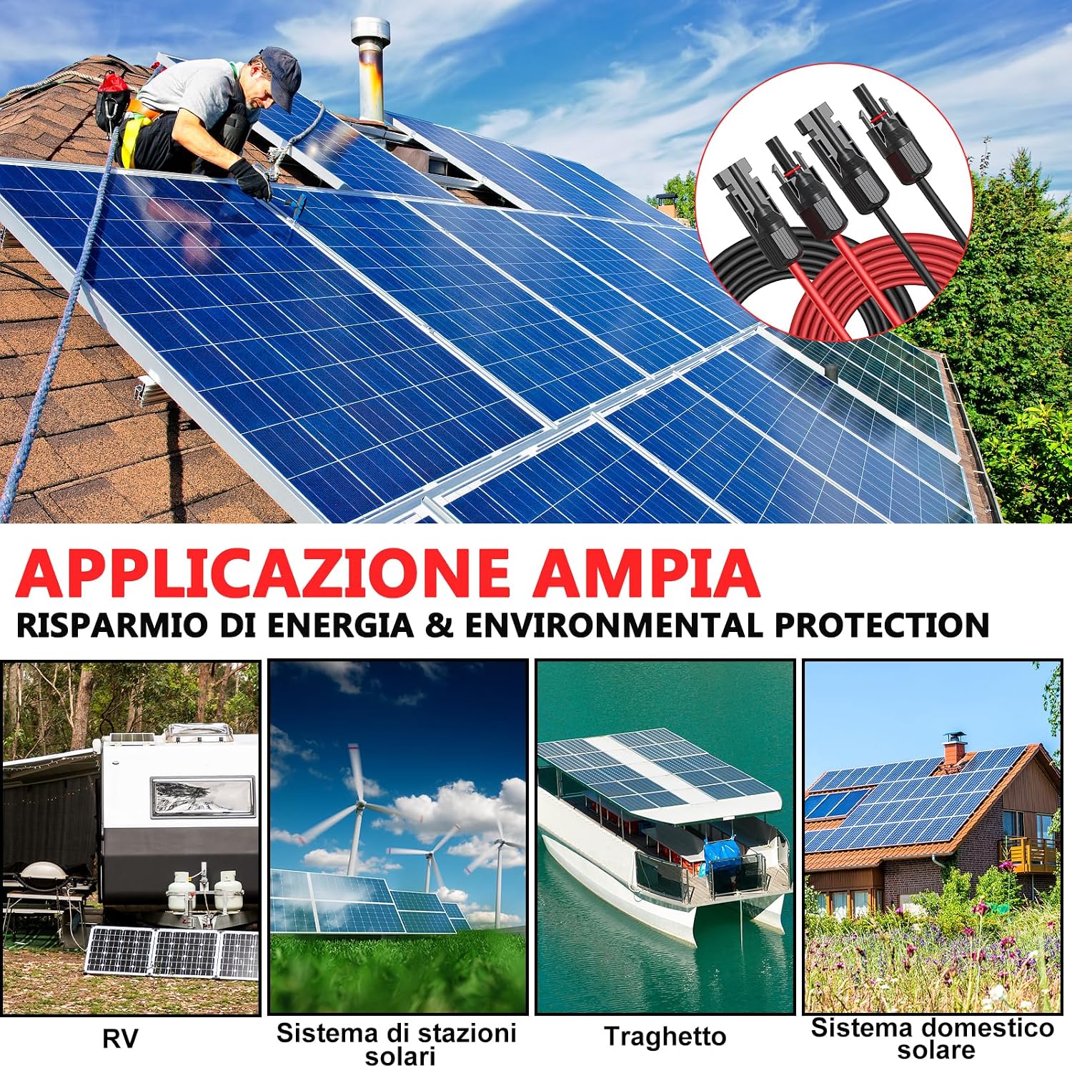 Thumbnail 6 de Oududianzi Cavo Solare 4mm²/6mm²