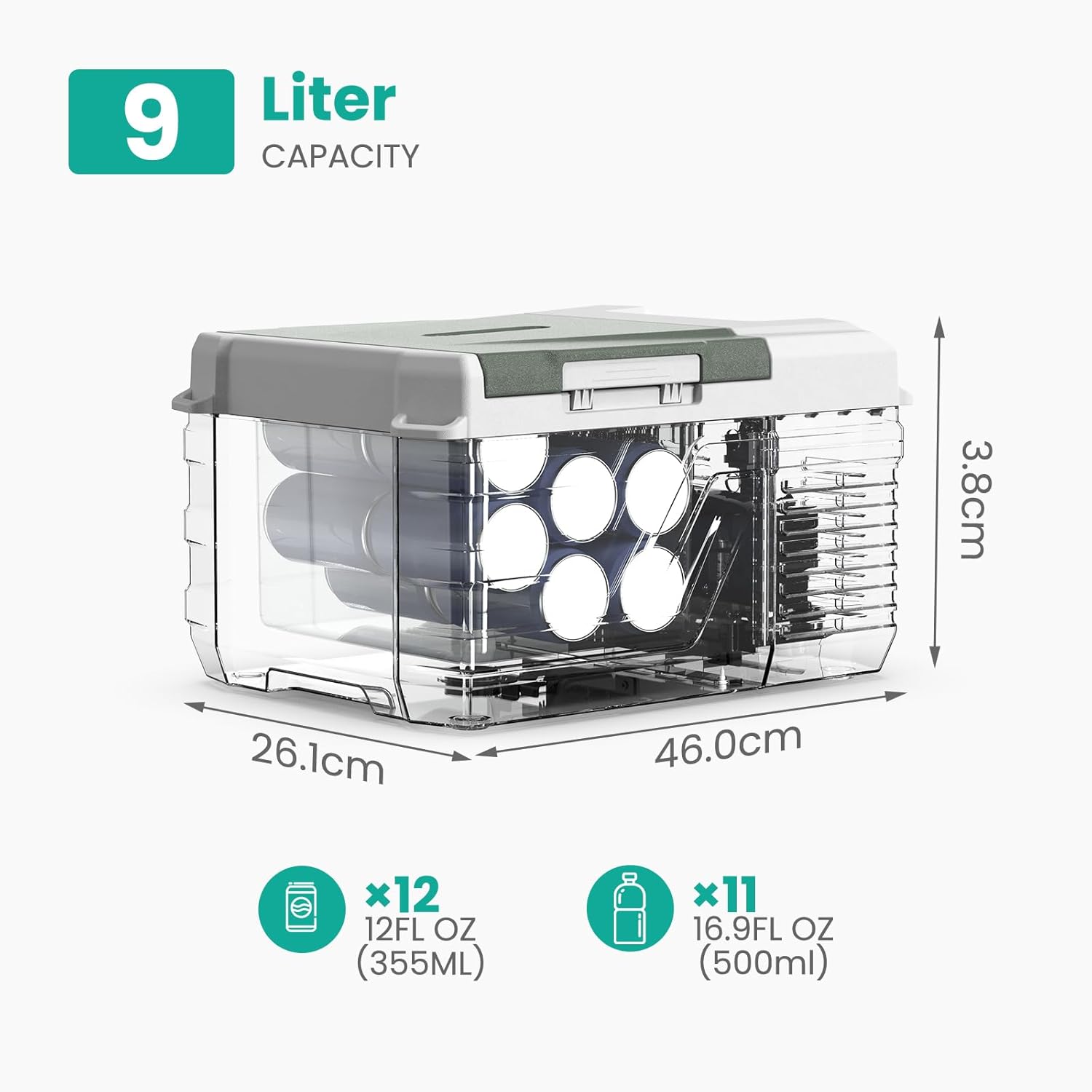 Thumbnail 1 de Alpicool NL9 Car Mini Fridge 9L: Portable 12V/24V Car Refrigerator with Freezer Capability
