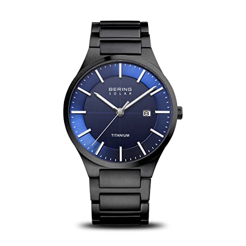 Detalle de BERING Men Analog Solar Collection Watch 15239-727 with Titan Strap and Sapphire Crystal