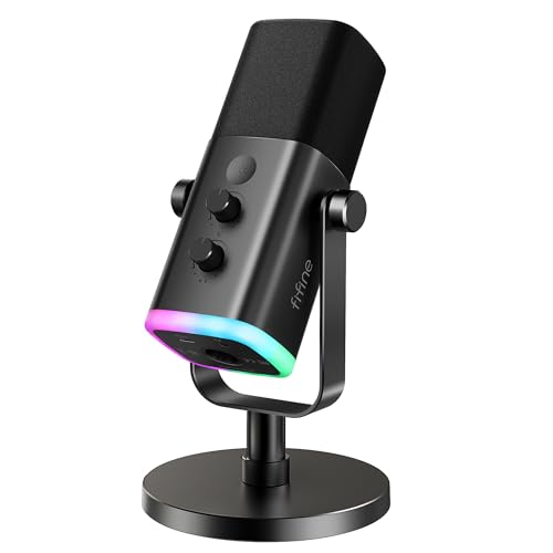 Detalle de FIFINE AmpliGame AM8 USB/XLR Dynamic Microphone for Gaming Streaming
