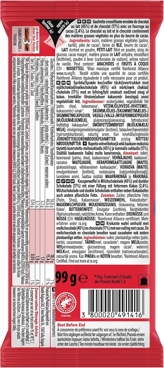 Thumbnail 3 de KitKat Tablette Double Chocolat - Lot de 4 x 99 g