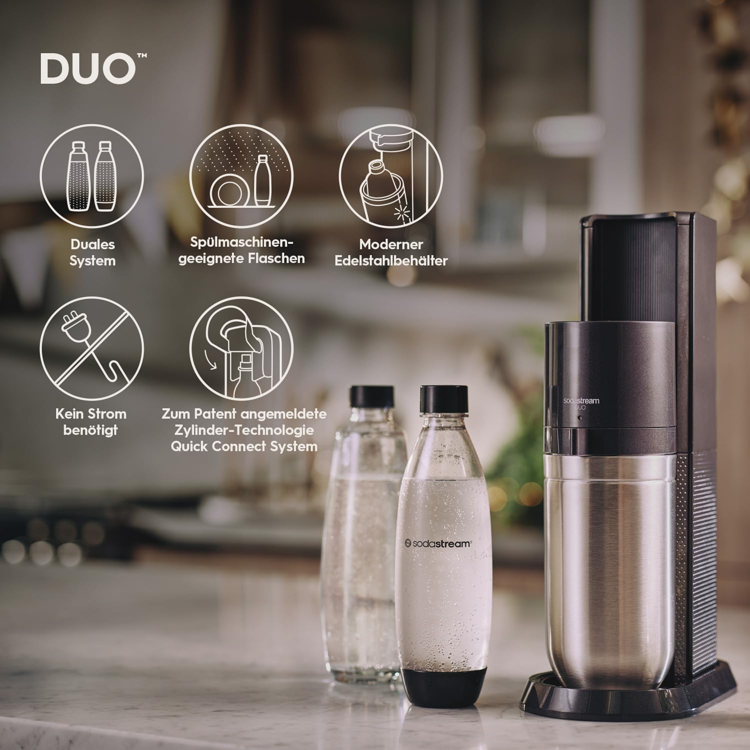 Thumbnail 3 de sodastream Aireador DUO 1 l titanio
