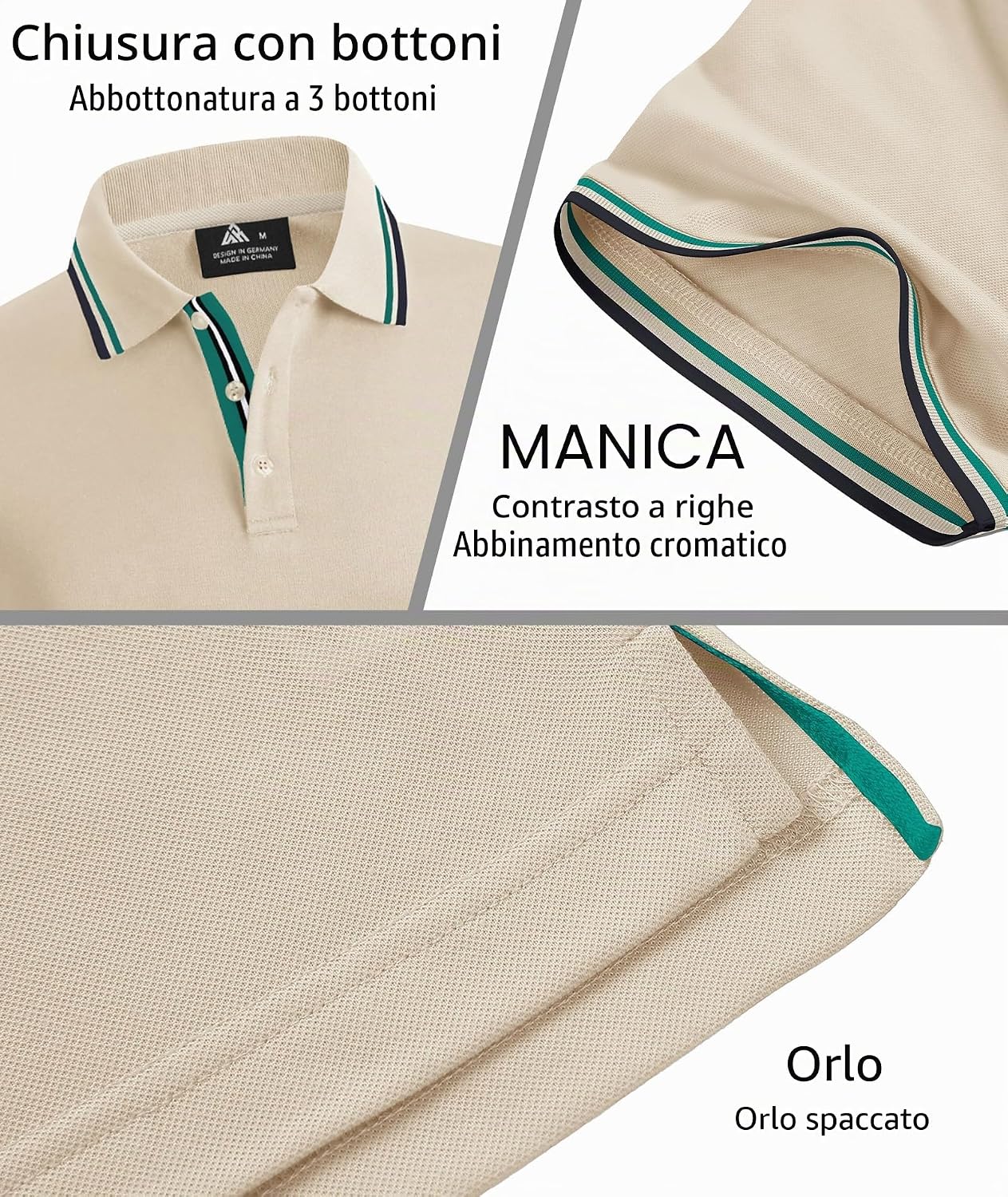 Detalle 2 de SwissWell Polo Uomo Manica Corta: asciugatura rapida e comfort elastico per sport e tempo libero